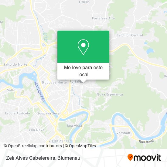 Zeli Alves Cabelereira mapa