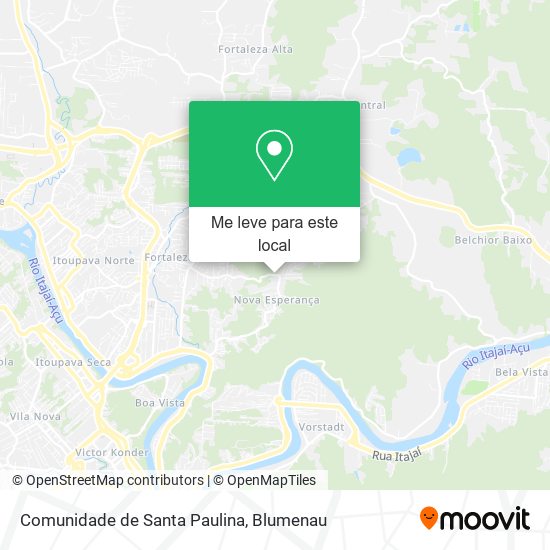 Comunidade de Santa Paulina mapa