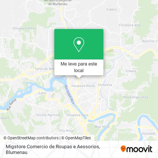 Migstore Comercio de Roupas e Aessorios mapa