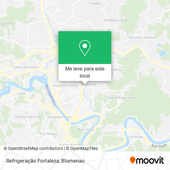 Refrigeração Fortaleza mapa