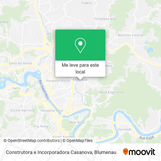 Construtora e Incorporadora Casanova mapa