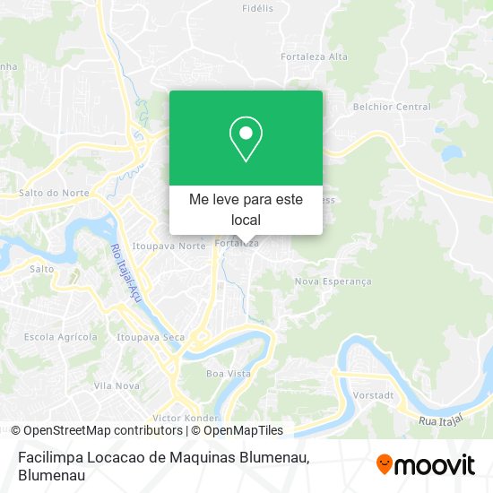 Facilimpa Locacao de Maquinas Blumenau mapa
