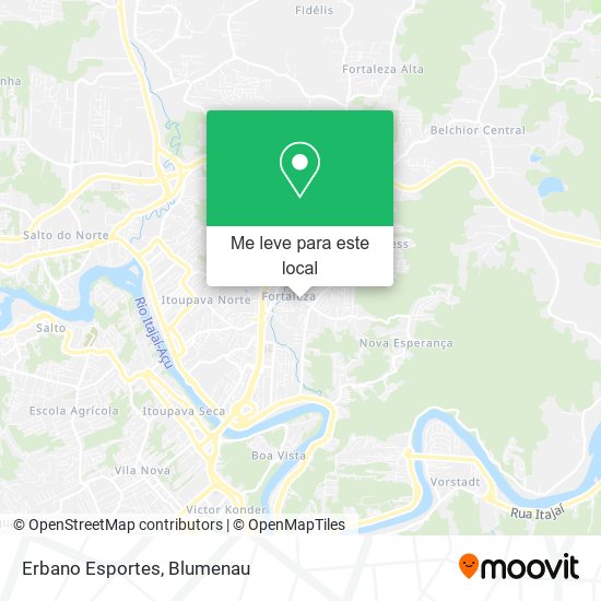 Erbano Esportes mapa