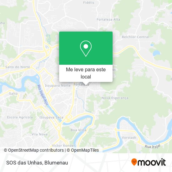 SOS das Unhas mapa