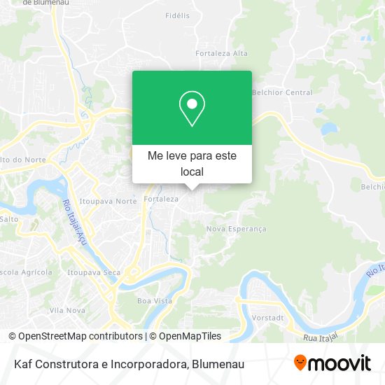 Kaf Construtora e Incorporadora mapa