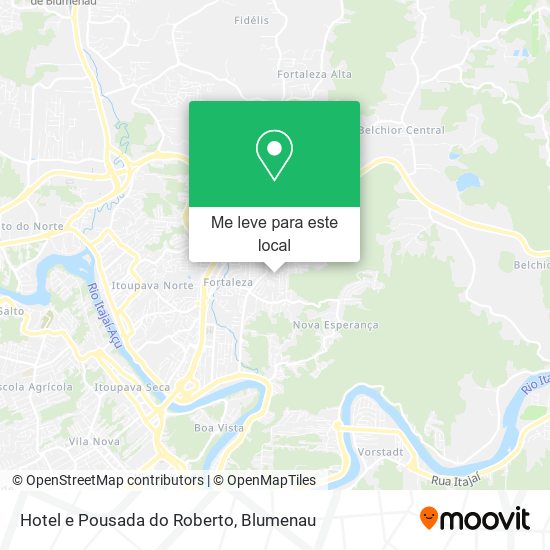 Hotel e Pousada do Roberto mapa