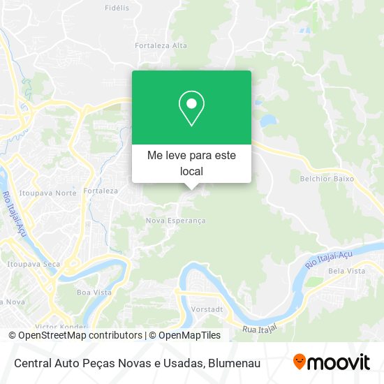 Central Auto Peças Novas e Usadas mapa