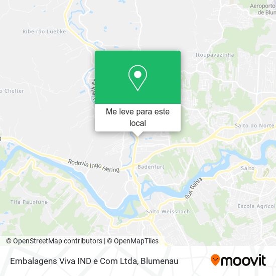 Embalagens Viva IND e Com Ltda mapa
