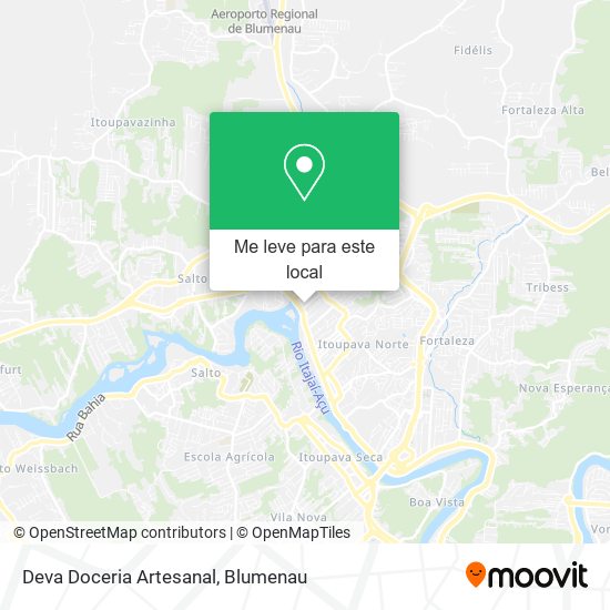 Deva Doceria Artesanal mapa