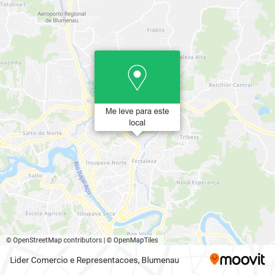 Lider Comercio e Representacoes mapa
