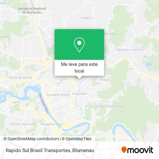 Rapido Sul Brasil Transportes mapa