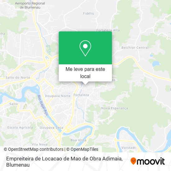 Empreiteira de Locacao de Mao de Obra Adimaia mapa
