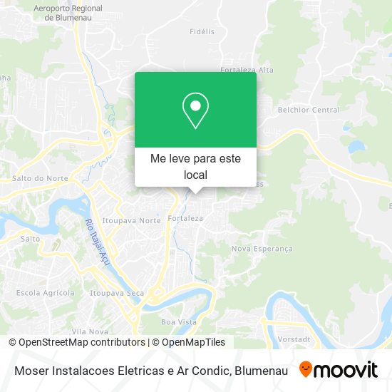 Moser Instalacoes Eletricas e Ar Condic mapa