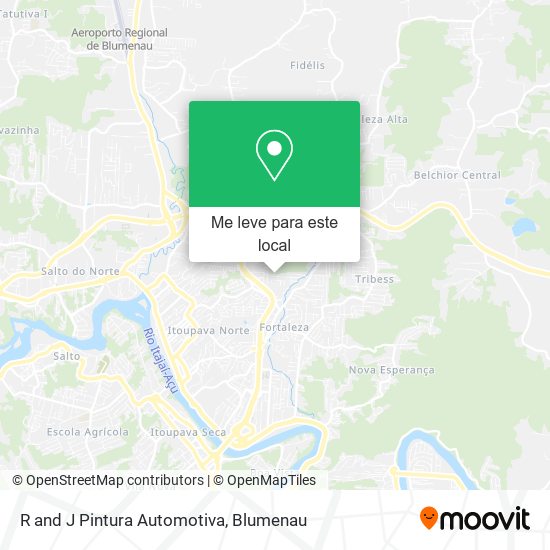 R and J Pintura Automotiva mapa
