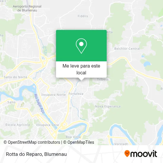 Rotta do Reparo mapa