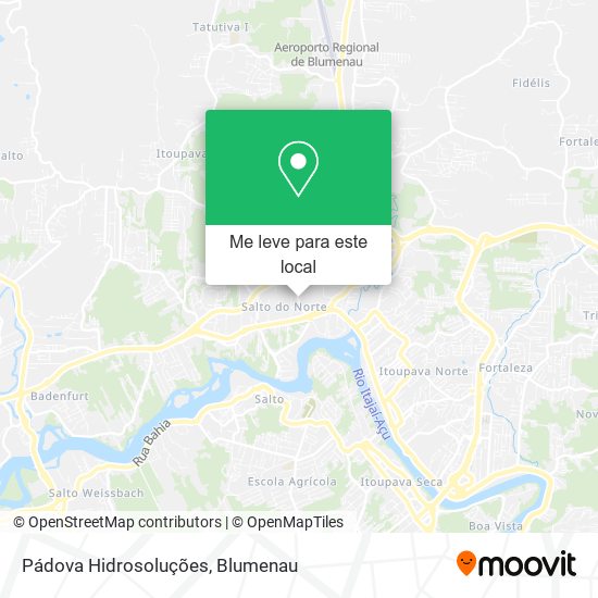 Pádova Hidrosoluções mapa