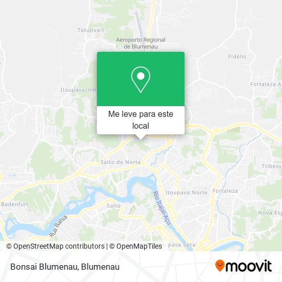 Bonsai Blumenau mapa