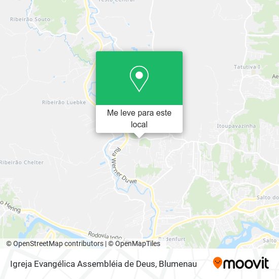 Igreja Evangélica Assembléia de Deus mapa