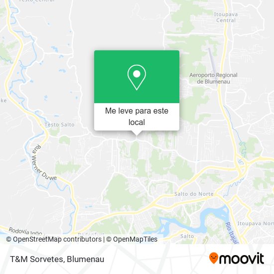 T&M Sorvetes mapa