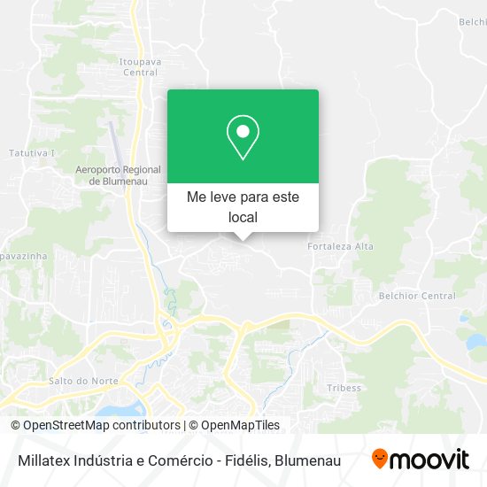 Millatex Indústria e Comércio - Fidélis mapa