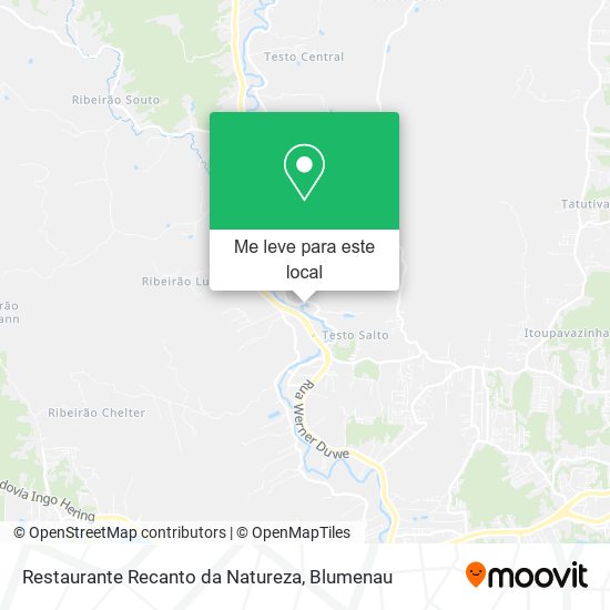 Restaurante Recanto da Natureza mapa