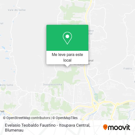 Evelasio Teobaldo Faustino - Itoupava Central mapa