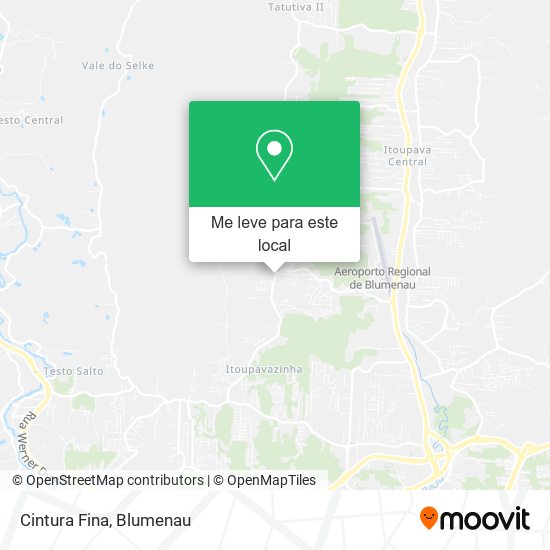 Cintura Fina mapa