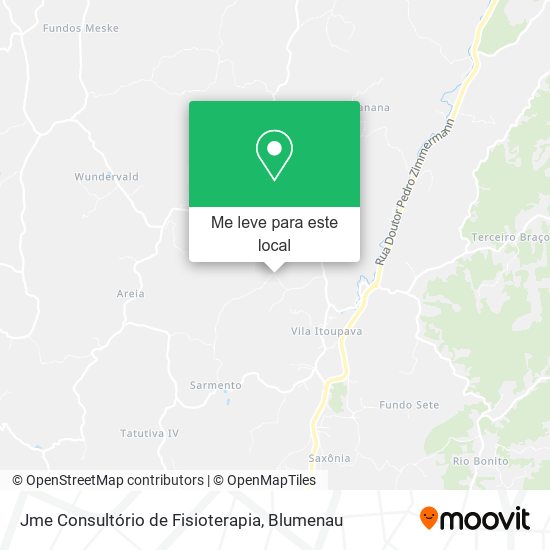 Jme Consultório de Fisioterapia mapa
