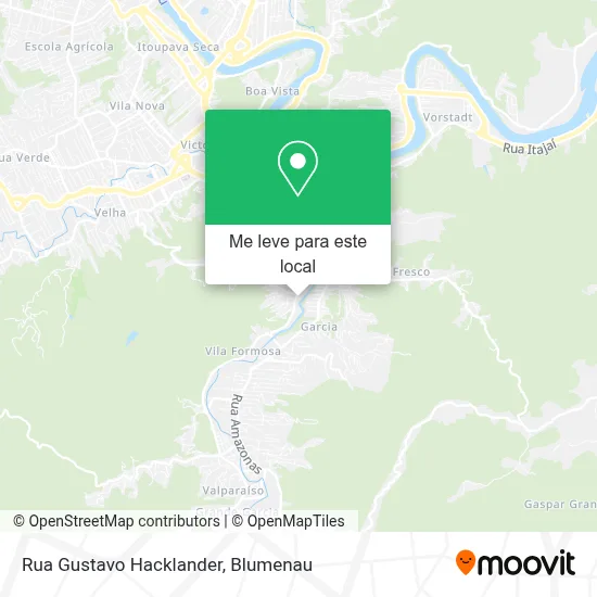 Rua Gustavo Hacklander mapa