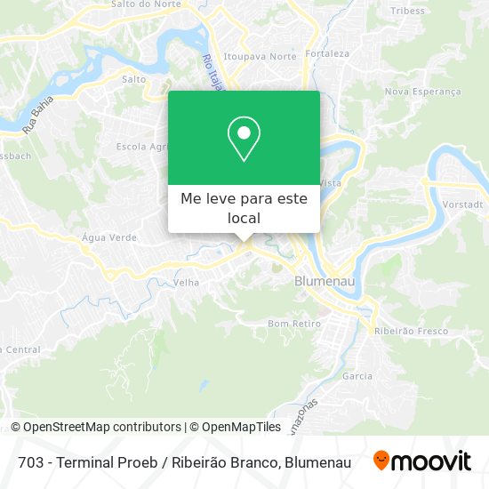 703 - Terminal Proeb / Ribeirão Branco mapa