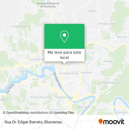 Rua Dr. Edgar Barreto mapa
