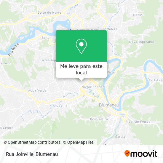 Rua Joinville mapa