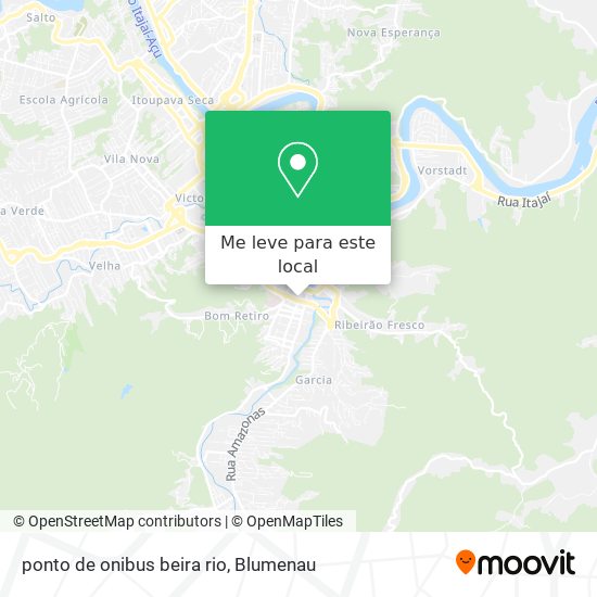 ponto de onibus beira rio mapa