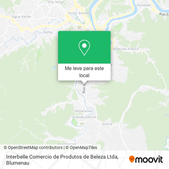 Interbelle Comercio de Produtos de Beleza Ltda mapa