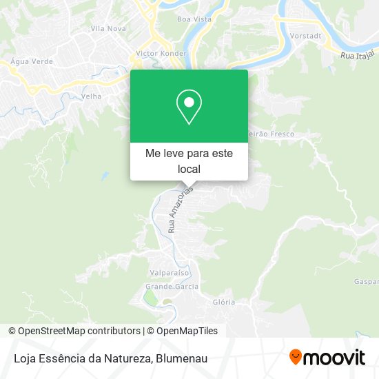 Loja Essência da Natureza mapa