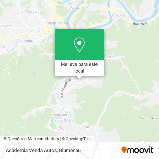 Academia Venda Autos mapa