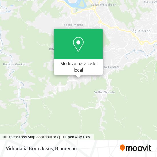 Vidracaria Bom Jesus mapa