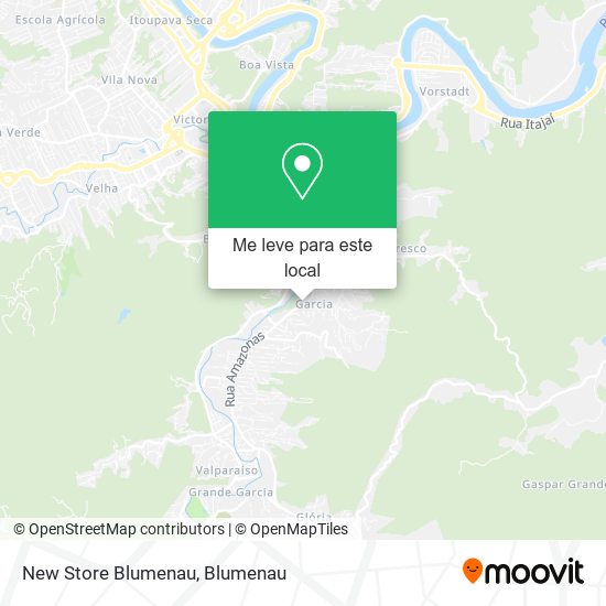 New Store Blumenau mapa