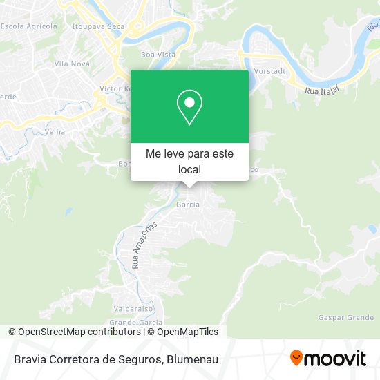 Bravia Corretora de Seguros mapa