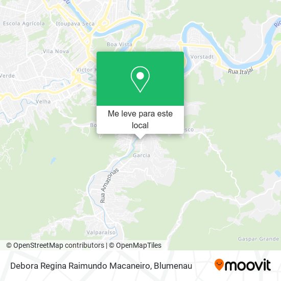 Debora Regina Raimundo Macaneiro mapa