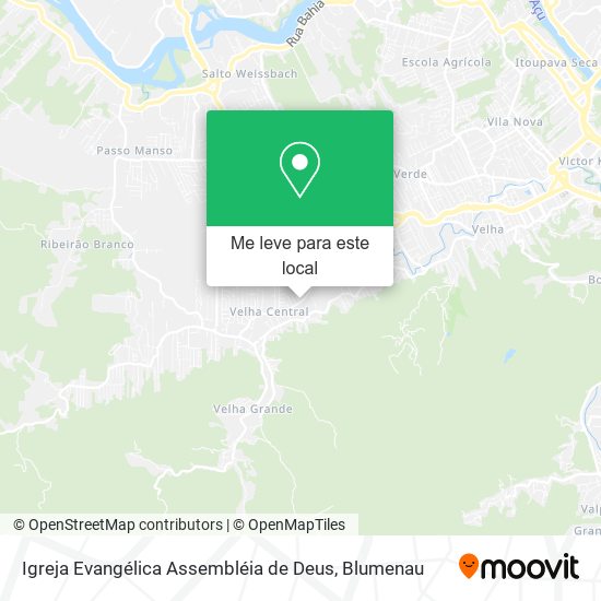 Igreja Evangélica Assembléia de Deus mapa