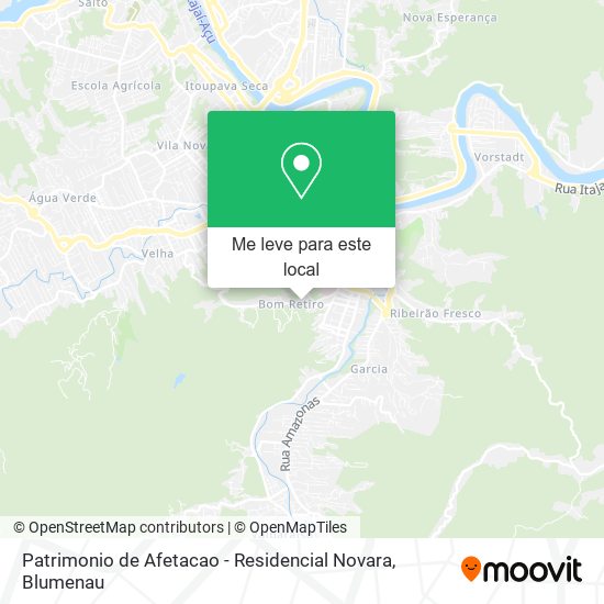 Patrimonio de Afetacao - Residencial Novara mapa