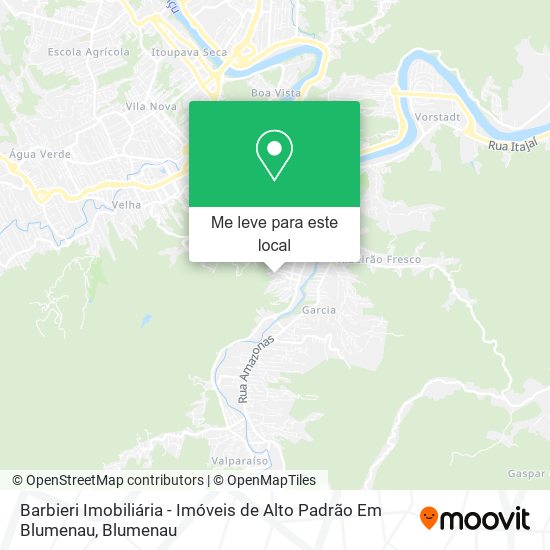 Barbieri Imobiliária - Imóveis de Alto Padrão Em Blumenau mapa