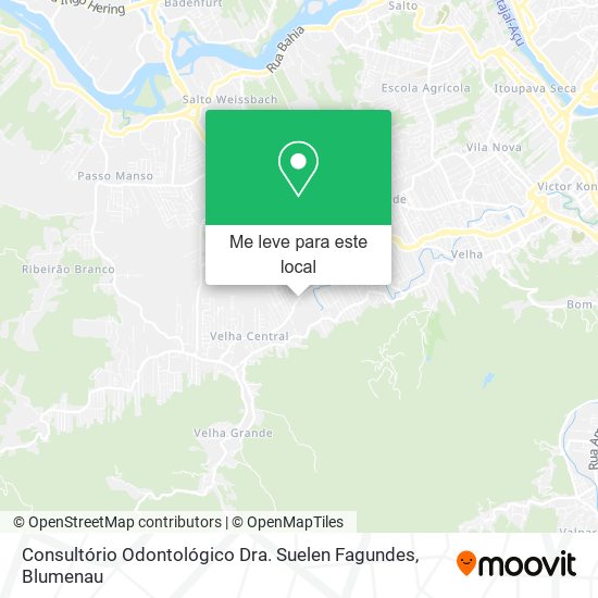 Consultório Odontológico Dra. Suelen Fagundes mapa