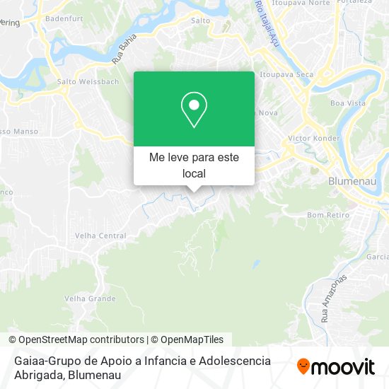 Gaiaa-Grupo de Apoio a Infancia e Adolescencia Abrigada mapa