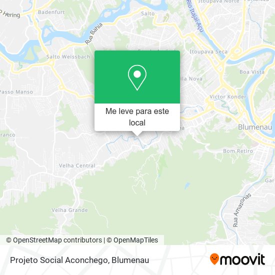 Projeto Social Aconchego mapa