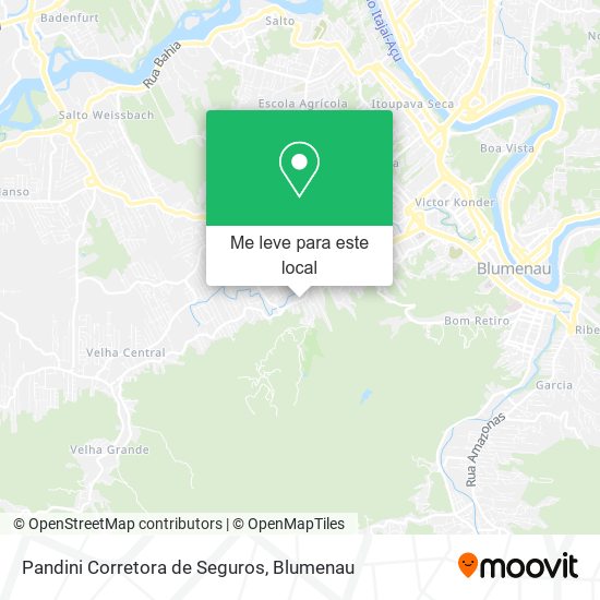 Pandini Corretora de Seguros mapa