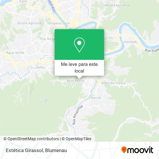 Estética Girassol mapa