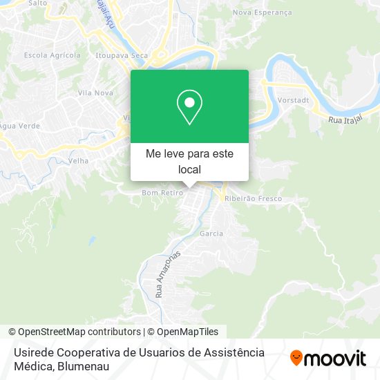 Usirede Cooperativa de Usuarios de Assistência Médica mapa