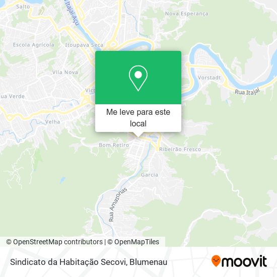 Sindicato da Habitação Secovi mapa